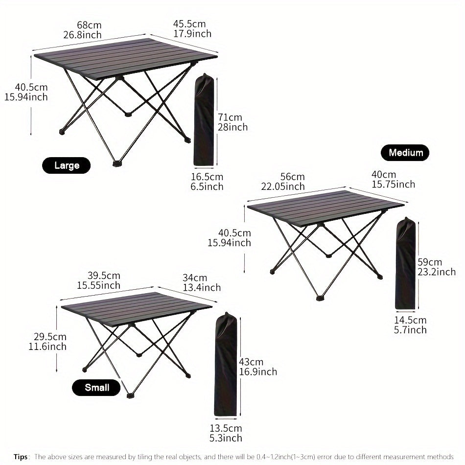 7050 Aluminum Alloy Folding Table, Anti-corrosion, Anti-scratch Foldable Table