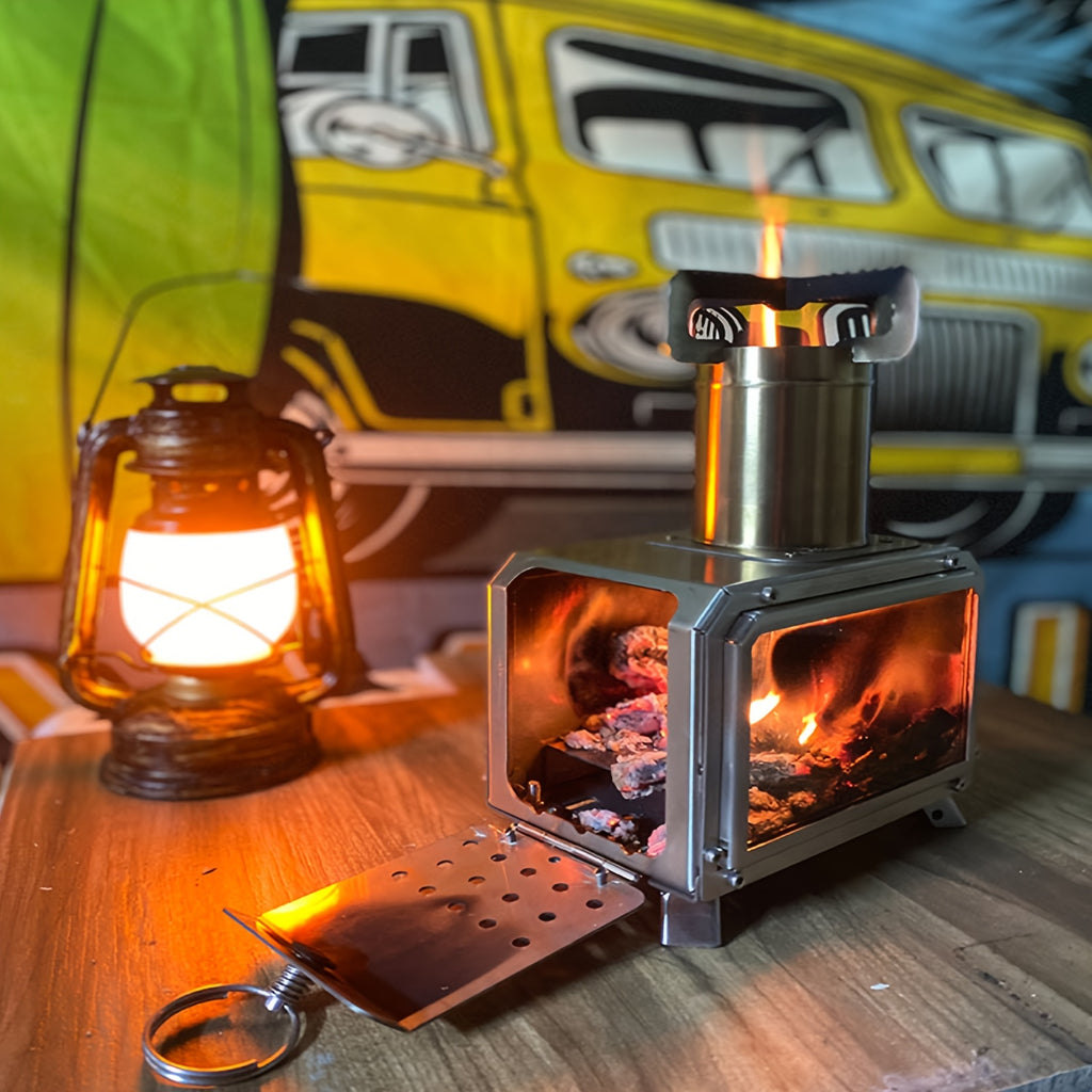 Multi-functional Portable Stainless Steel Wood Stove