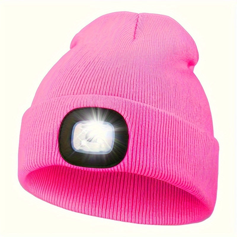 1pc Unisex Beanie Hat With LED Light