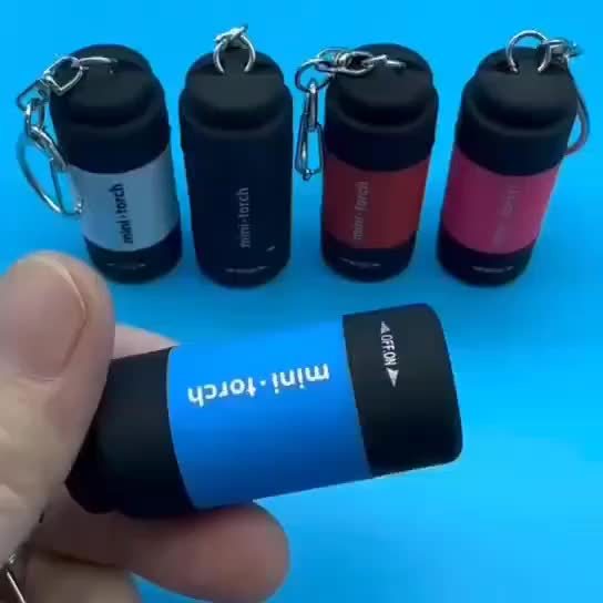 USB Rechargeable Portable Flashlight Keychain