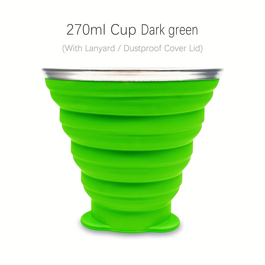 270ml Durable Silicone Folding Water Cup