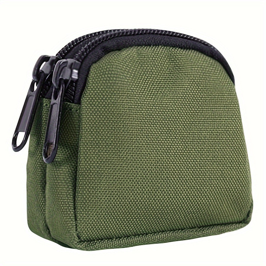 Simple Black Outdoor Fanny Bag, Men's Waist Bag