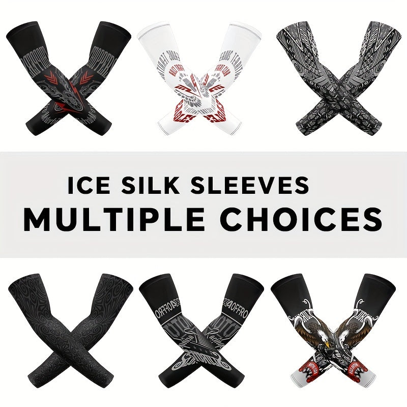 1 Pair Men's Skinny Arm  Sleeves For Summer
