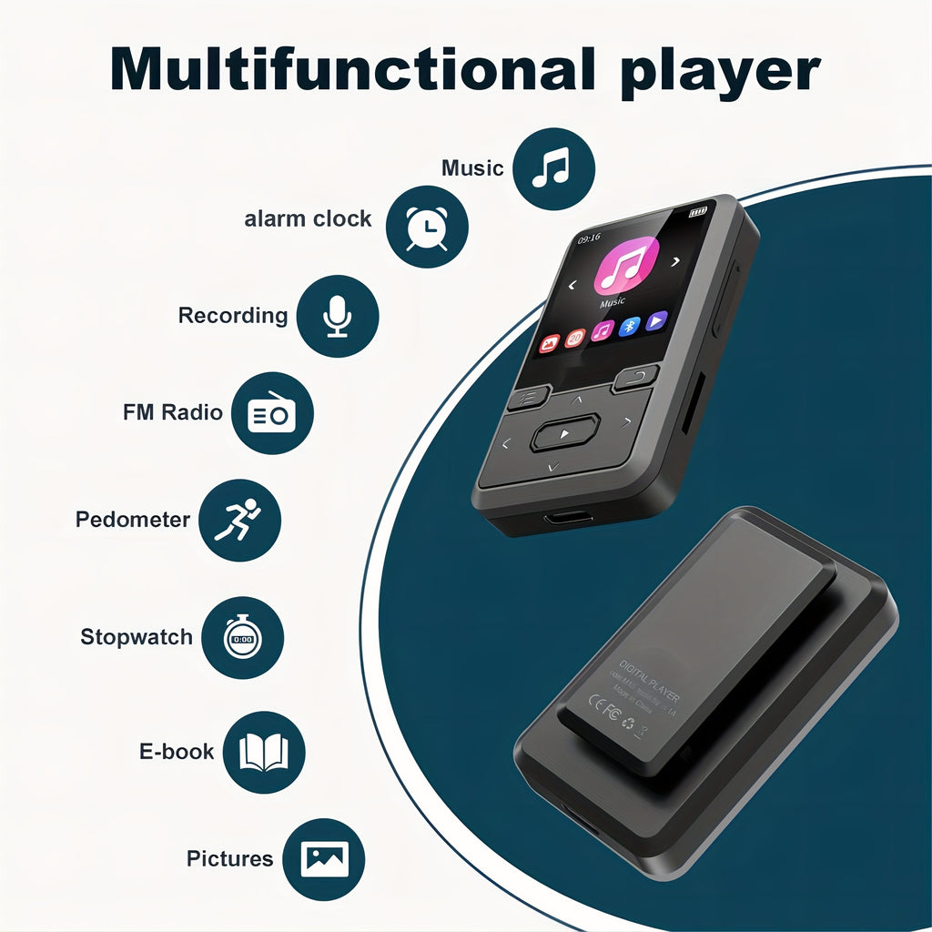 32GB Mini Portable MP3 Player - Exceptional High-Fidelity Sound