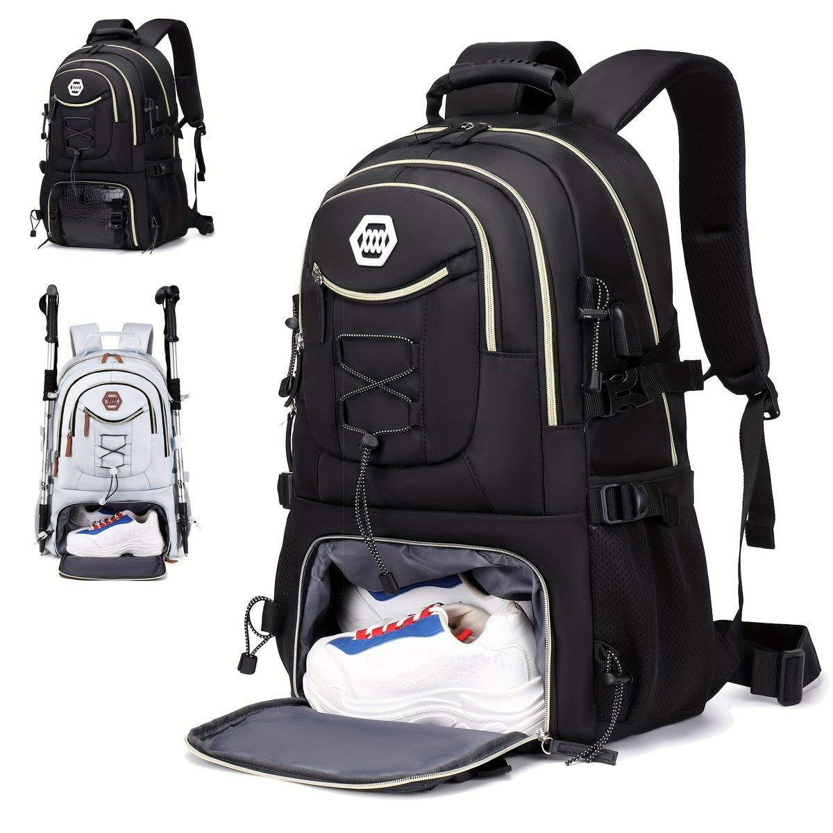 1/2pcs Outdoor Travel Backpack, Waterproof Large Capacity