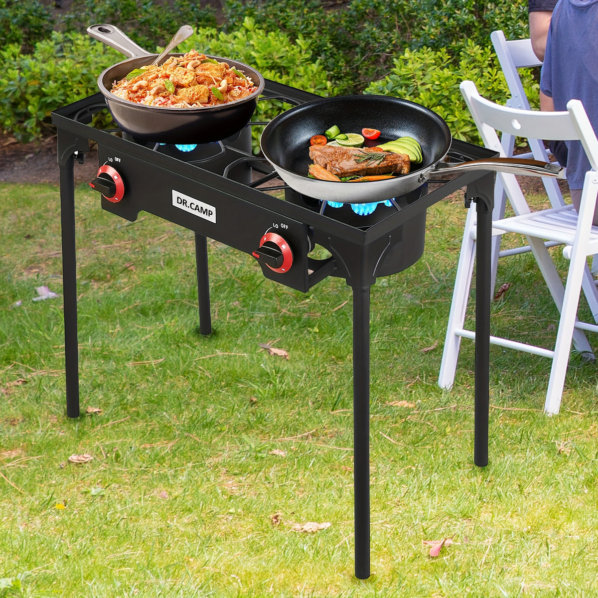 DR.CAMP 105000 BTU Power Camping Burner, Camping Stove