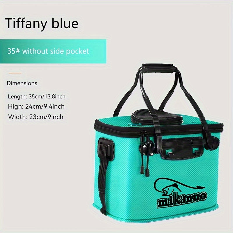 Quick-Collapse Live Fish Bucket & Tackle Storage
