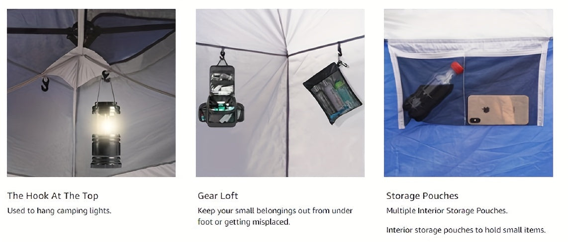 KAMPKEEPER Camping Cube, Converts 10'x10' Straight Leg Canopy into Inner Pop Up Tent