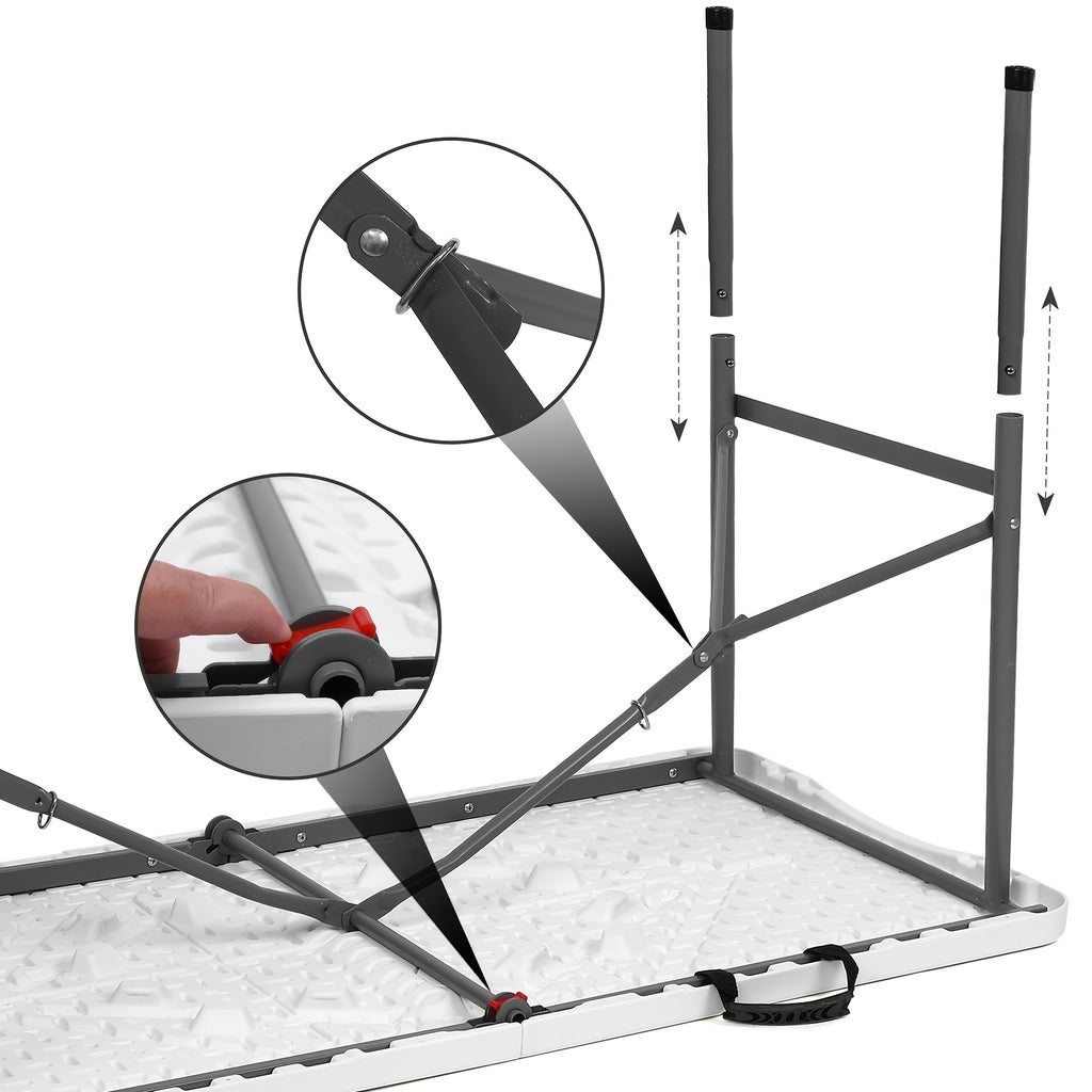 4ft/6ft Plastic Folding Table