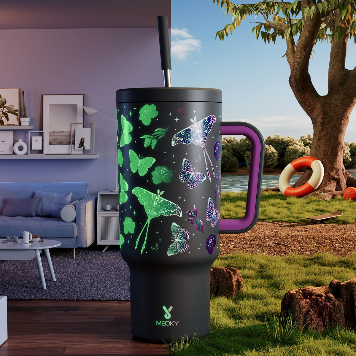 40oz Insulated Stainless Steel Water Bottle