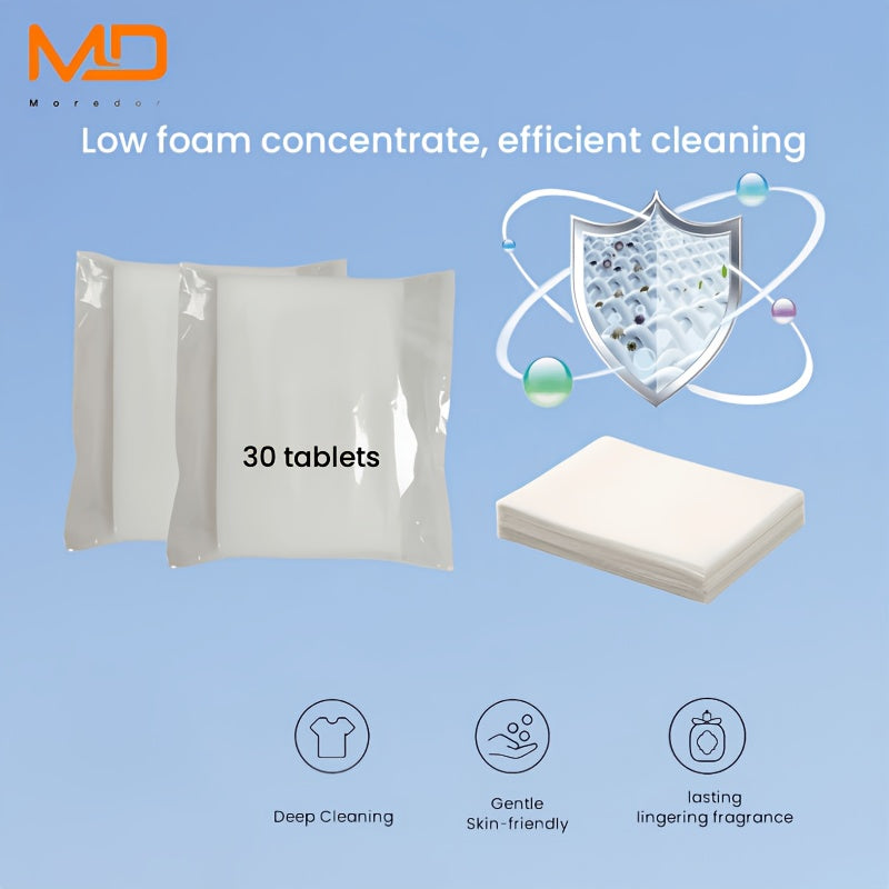 30/150/300pcs Plastic-Free Laundry Detergent Sheets Hypoallergenic