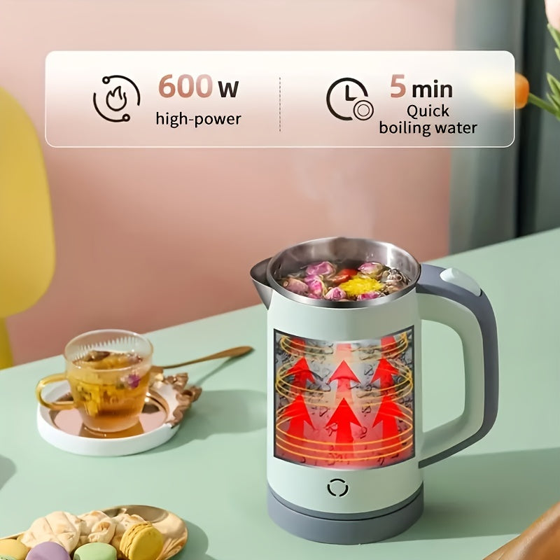 Small Electric Kettle with Detachable Rotating Storage Base