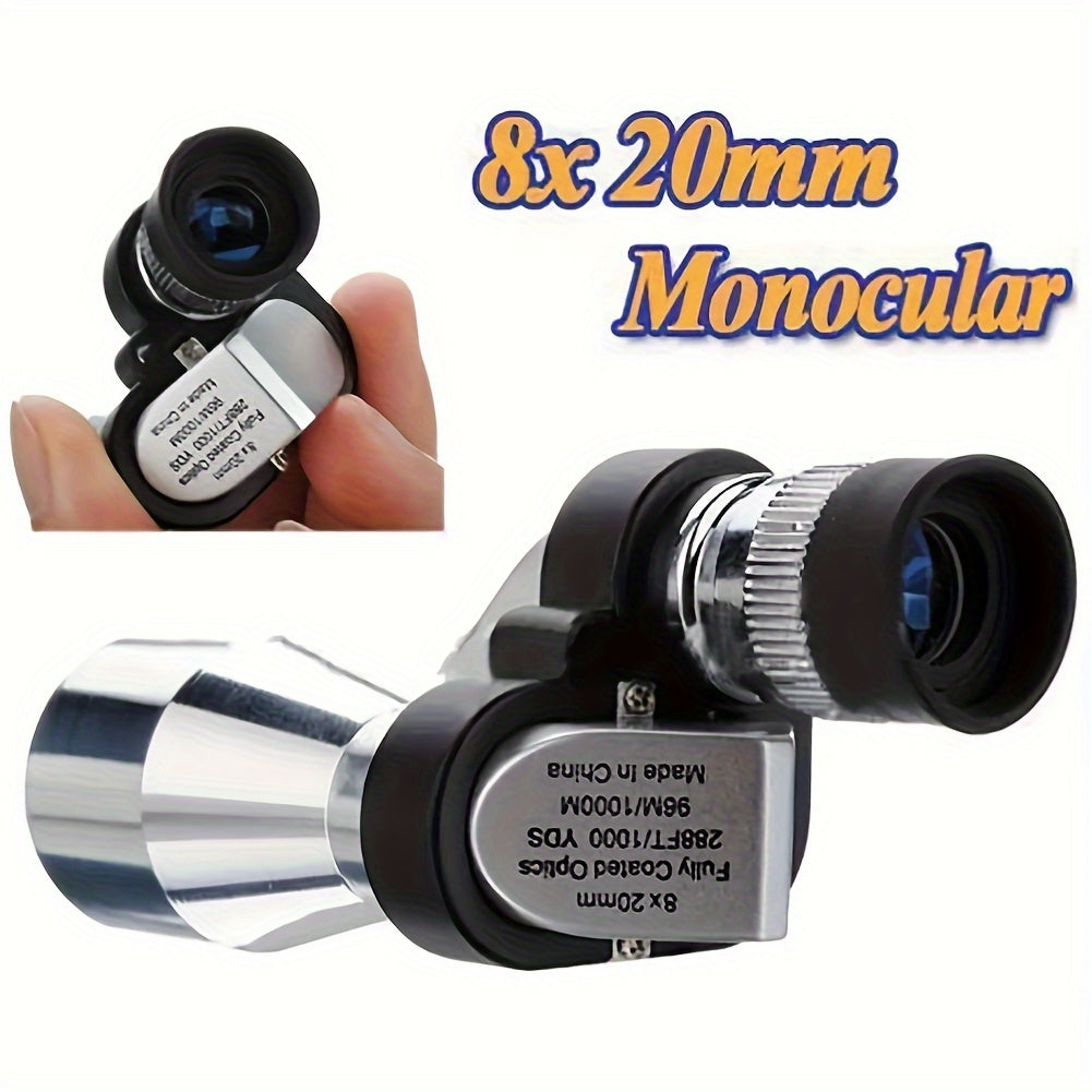 8x20 HD Night Vision Mini Pocket Zoom Monocular Outdoor