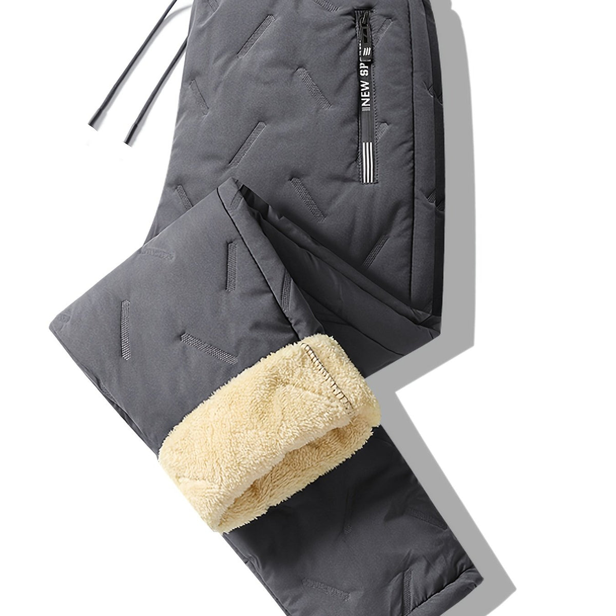 Men's Thermal Fleece Lined Straight Pants