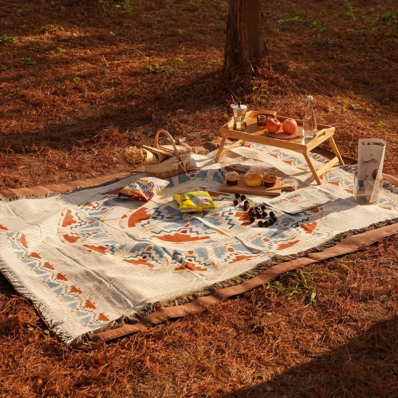35" x 59" Bohemian Carpet Picnic Mat