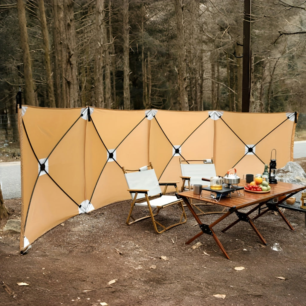 Camping windproof board, collapsible