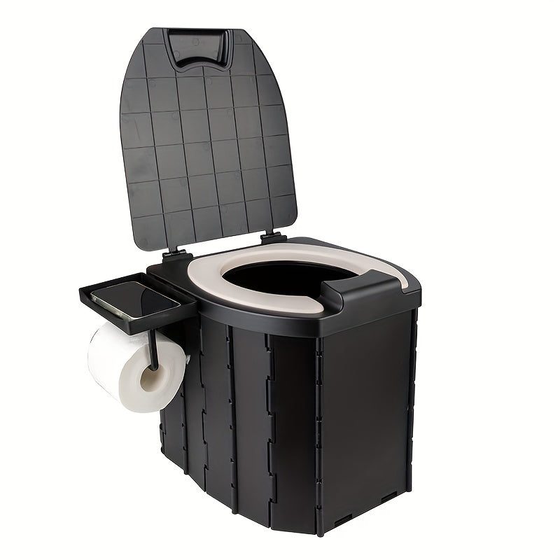Portable Folding Toilet With PU Seat Cushion