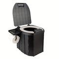 Portable Folding Toilet With PU Seat Cushion