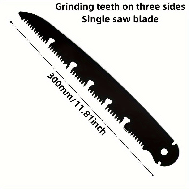 High-Carbon Steel Folding Saw - Portable, Smooth Cutting, Durable