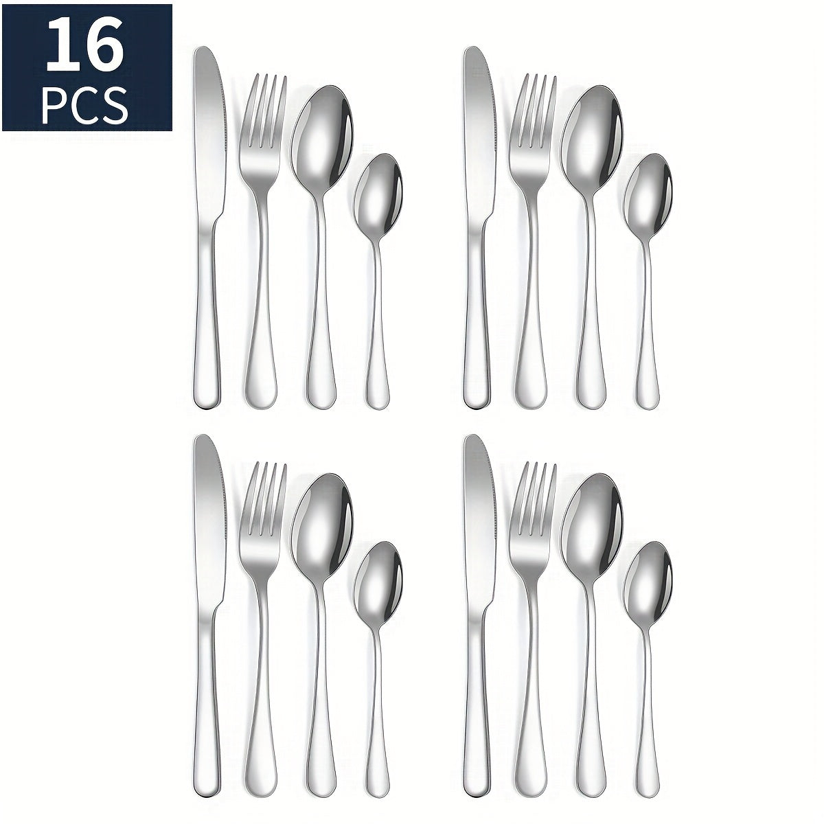 16pcs/24pcs tableware stainless steel knife, fork and spoon set