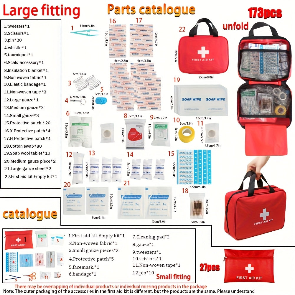 Outdoor First Aid Kit with Portable Case