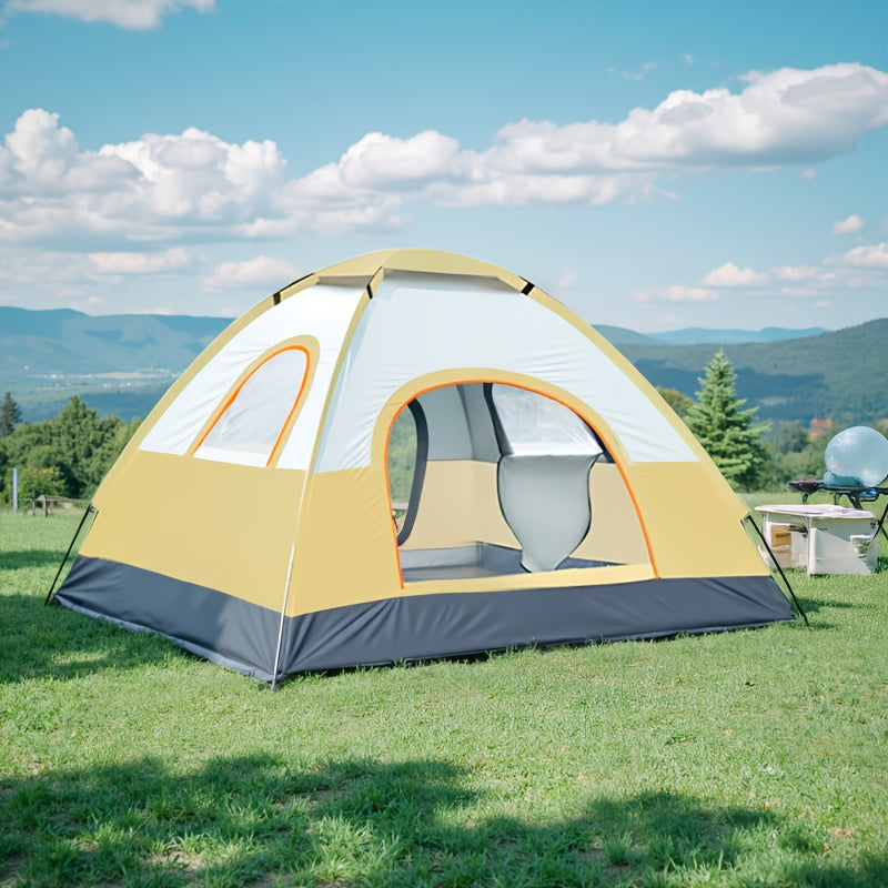 Fully Automatic Luxury Large Family Tent with Two Doors, Two Windows, One Skylight