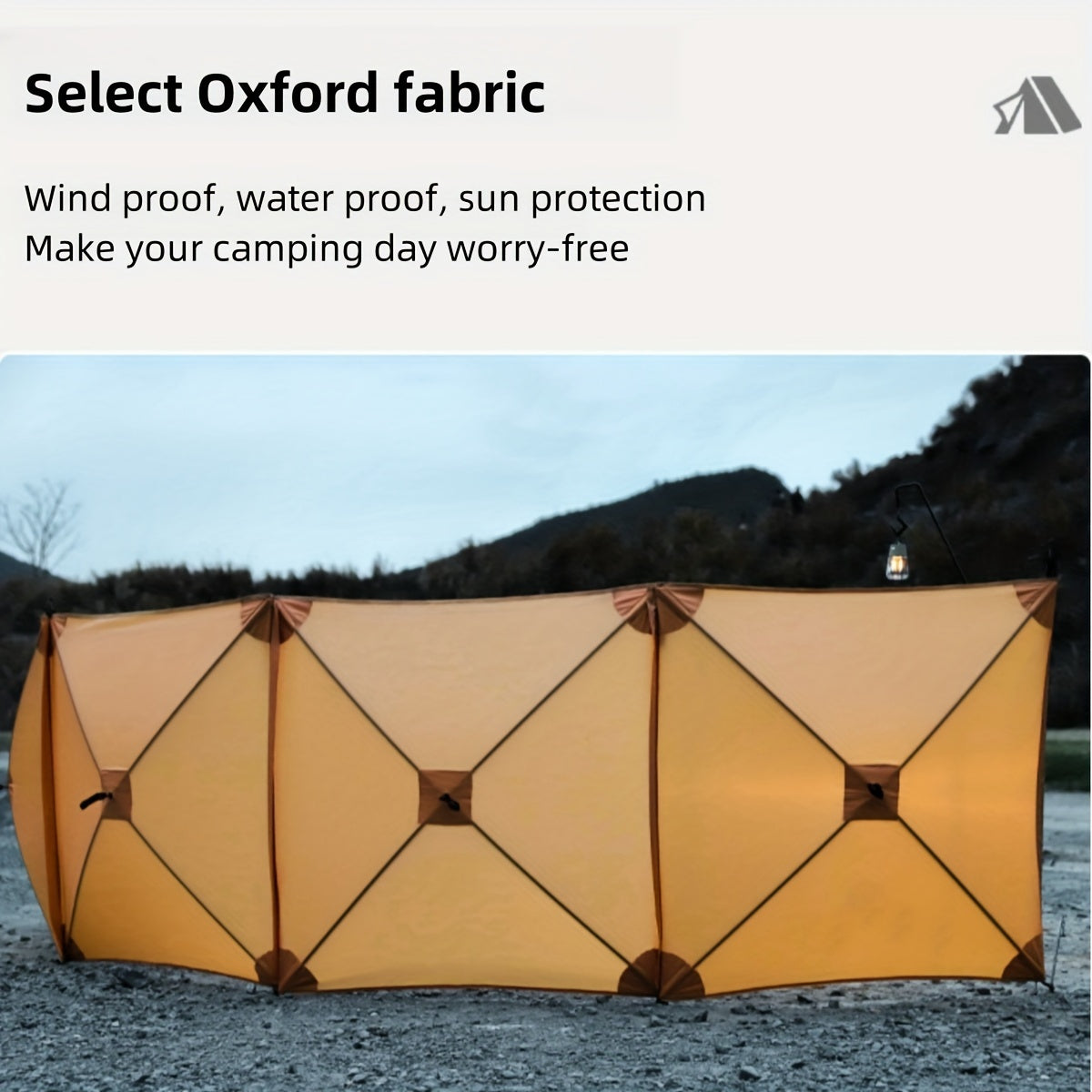 Camping windproof board, collapsible