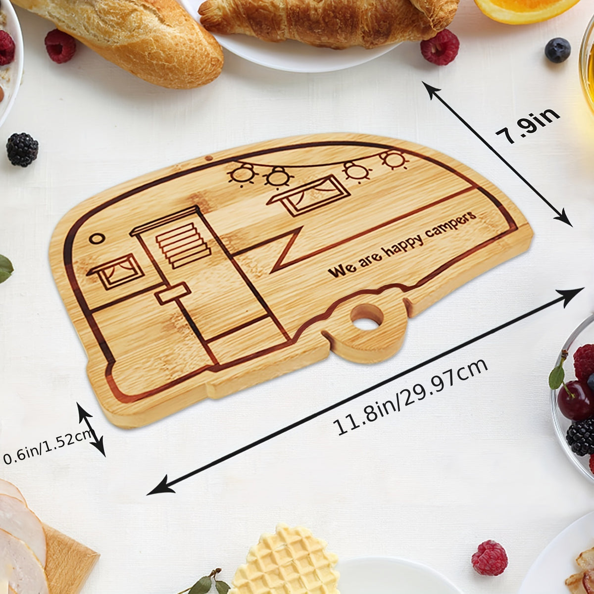1/2pcs, Camper Bamboo Cutting Board Set For RV