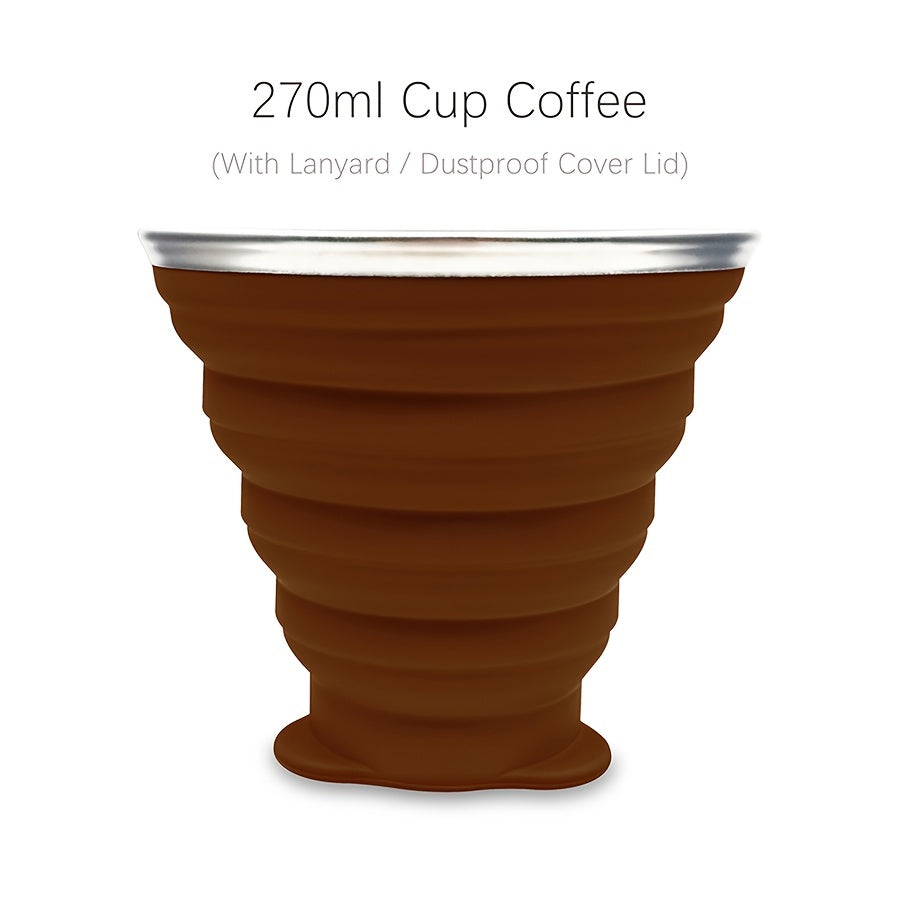 270ml Durable Silicone Folding Water Cup