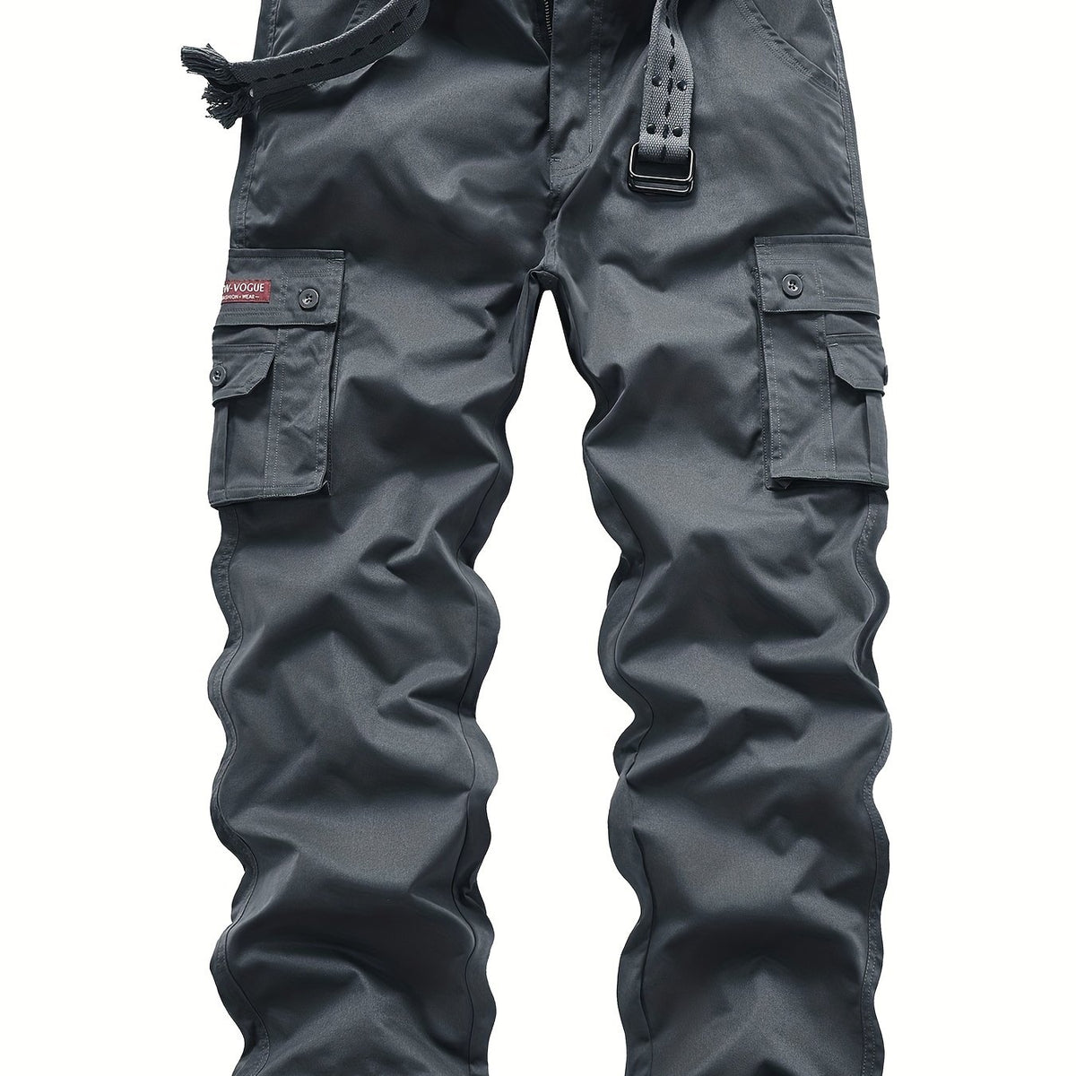 Classic Design Multi Flap Pockets Cargo Pants, Loose Fit Drawstring Cargo Pants