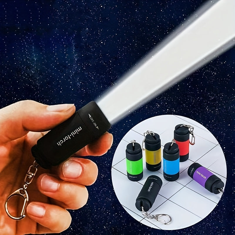 USB Rechargeable Portable Flashlight Keychain
