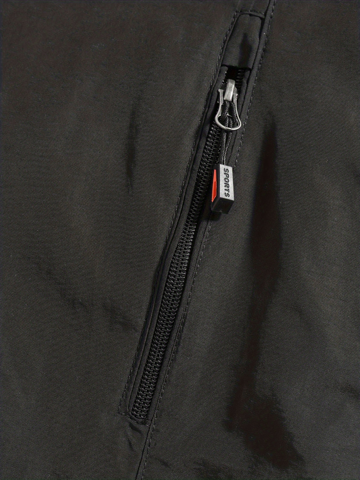 Men's Casual Zipper Pockets Detachable Hooded Windbreaker Jacket, Waterproof
