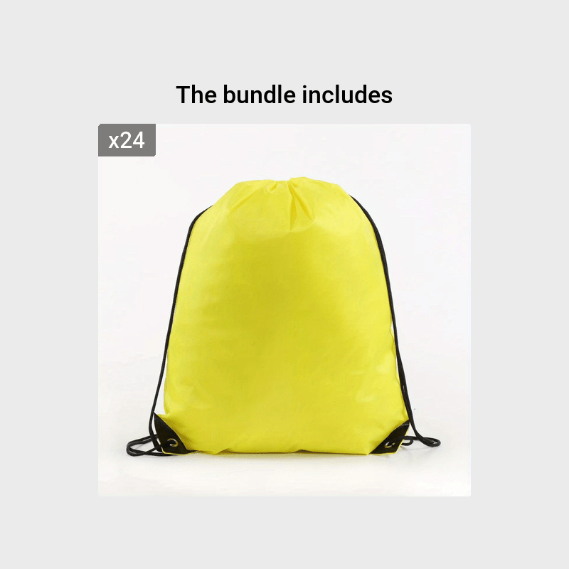 Vibrant Nylon Drawstring Backpack  16"- Lightweight & Durable