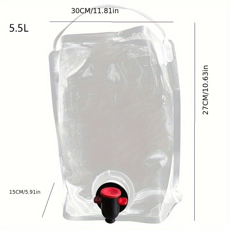 1.32gal/1.45gal/2.64gal/3.96gal Collapsible Water Container Bag