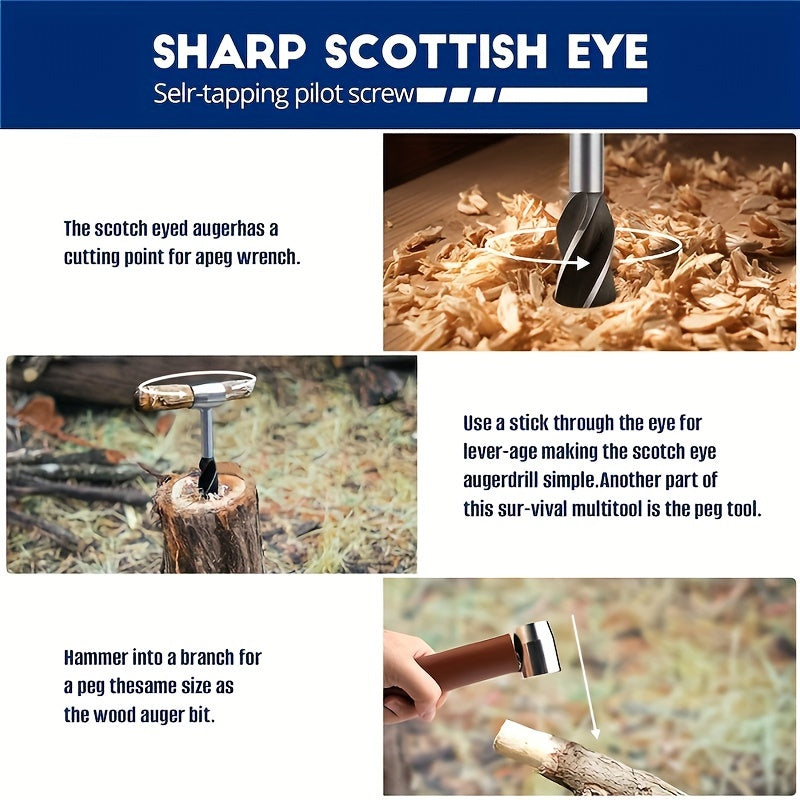 Survival Settlers Tool - Bushcraft Hand Auger Wrench