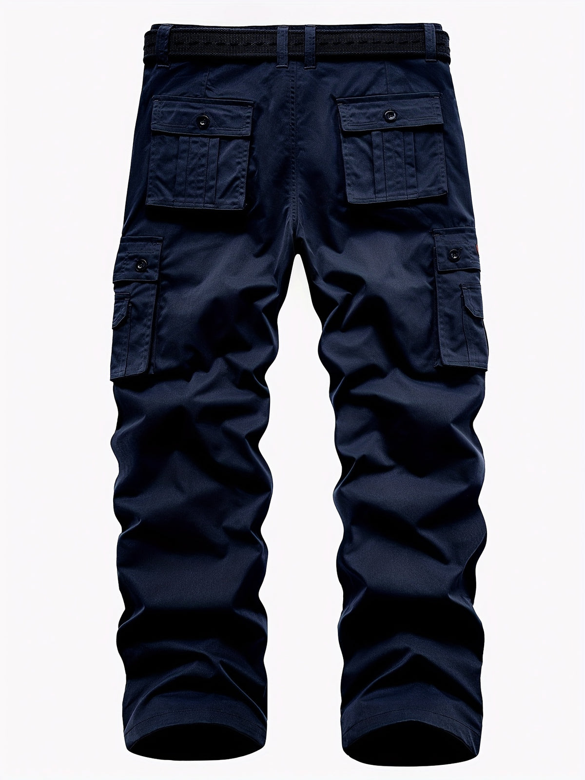 Classic Design Multi Flap Pockets Cargo Pants, Loose Fit Drawstring Cargo Pants