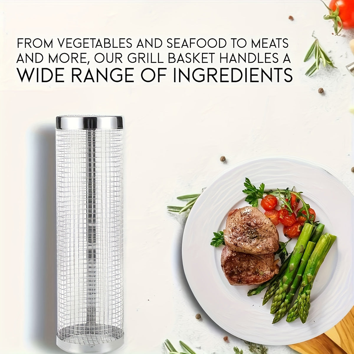 2pcs Stainless Steel Portable Barbecue Cooking Grill Net
