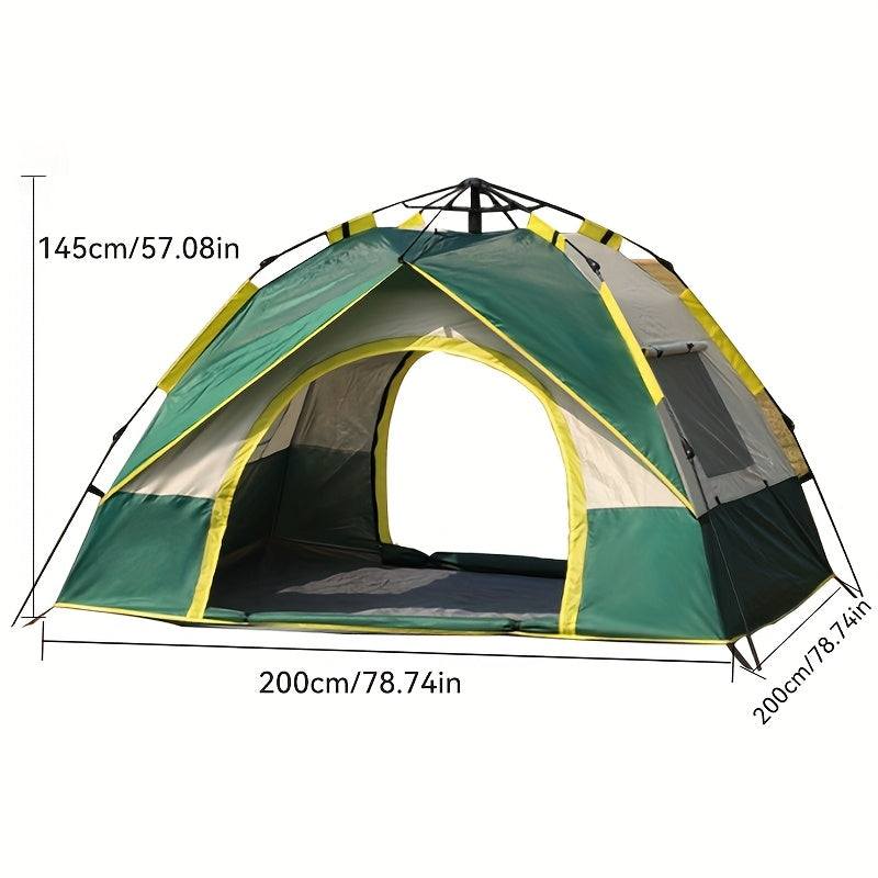 2-3 Person, Lightweight Tent with Double Windproof Doors and Mosquito Net
