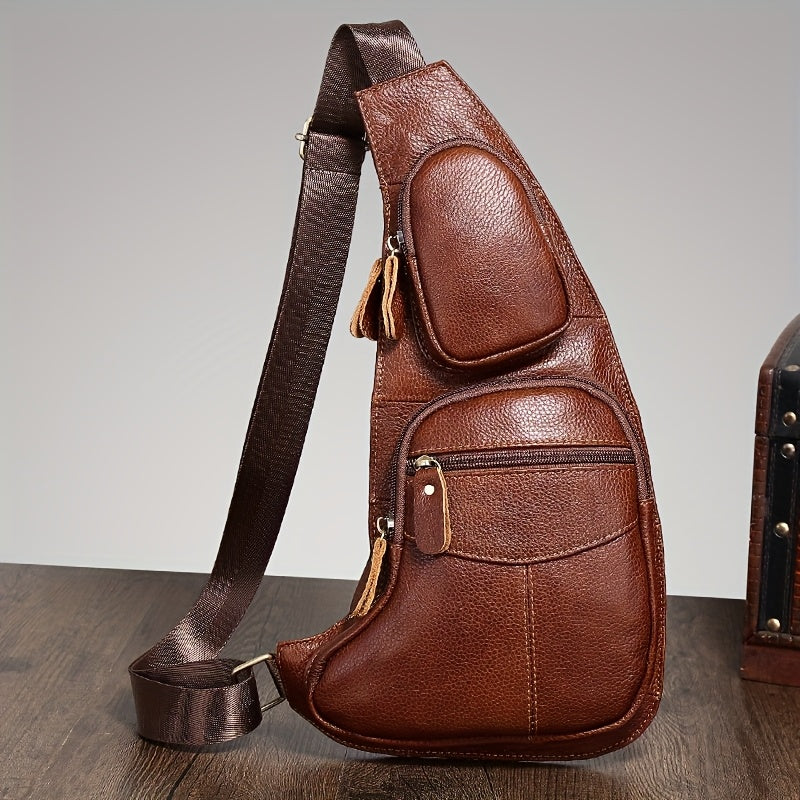 Vintage Genuine Leather Sling Bag