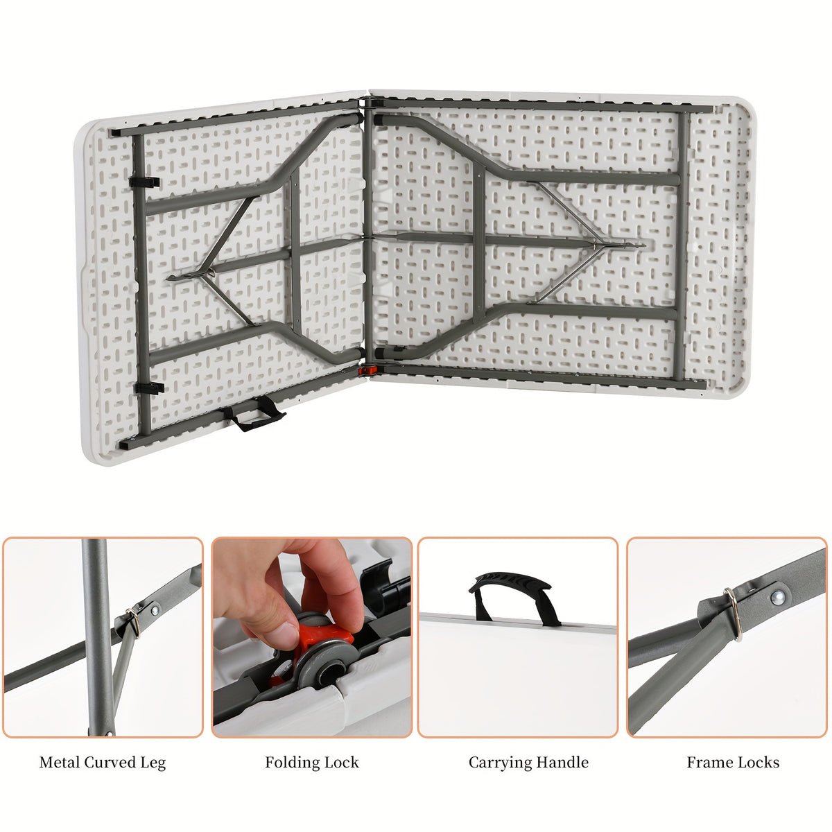 4FT/6FT Plastic Folding Table