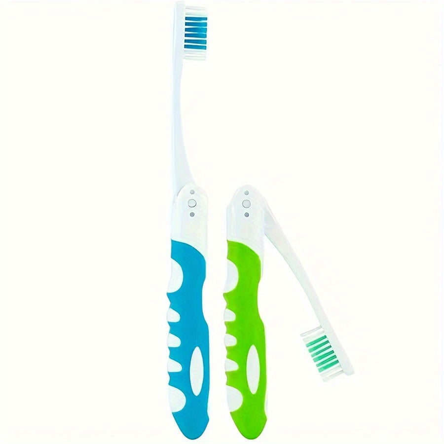 3pcs Soft Bristle Foldable Toothbrushes