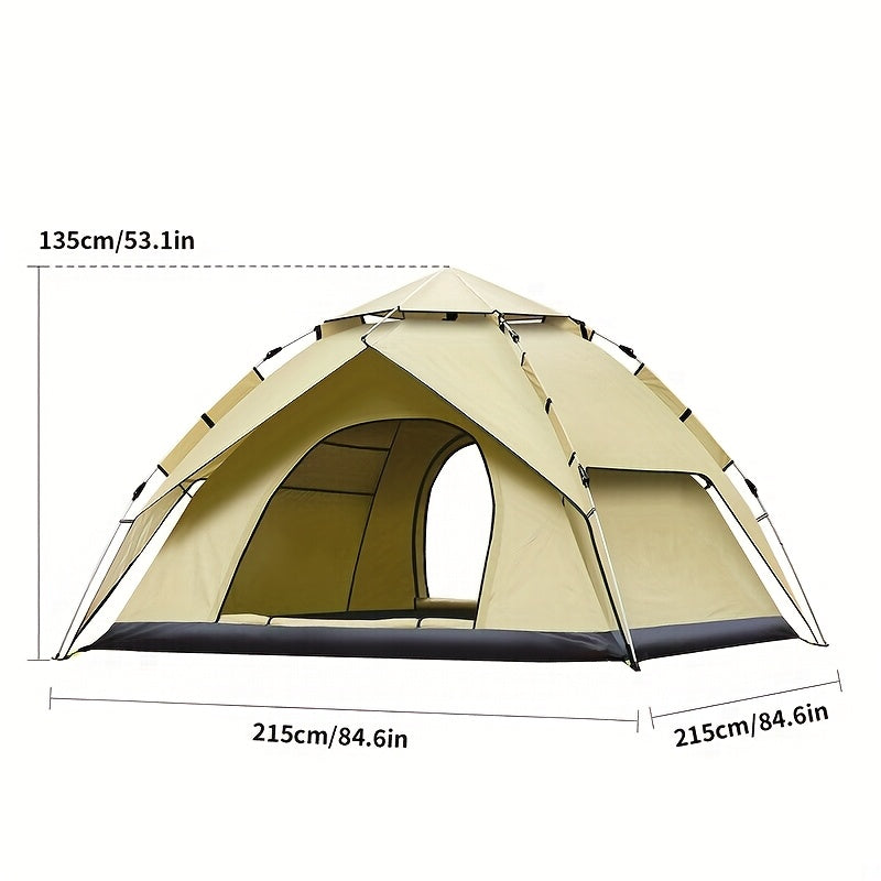 4-Person Family Camping Tent with Quick Setup