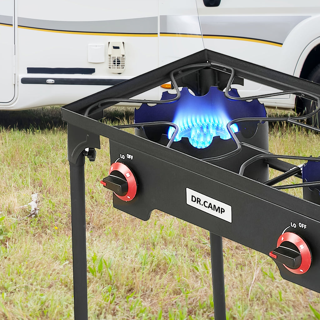 DR.CAMP 105000 BTU Power Camping Burner, Camping Stove