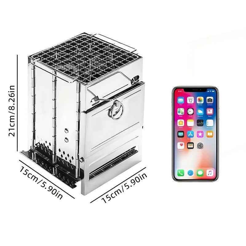 Portable Mini Folding Wood Burning Camping Stove