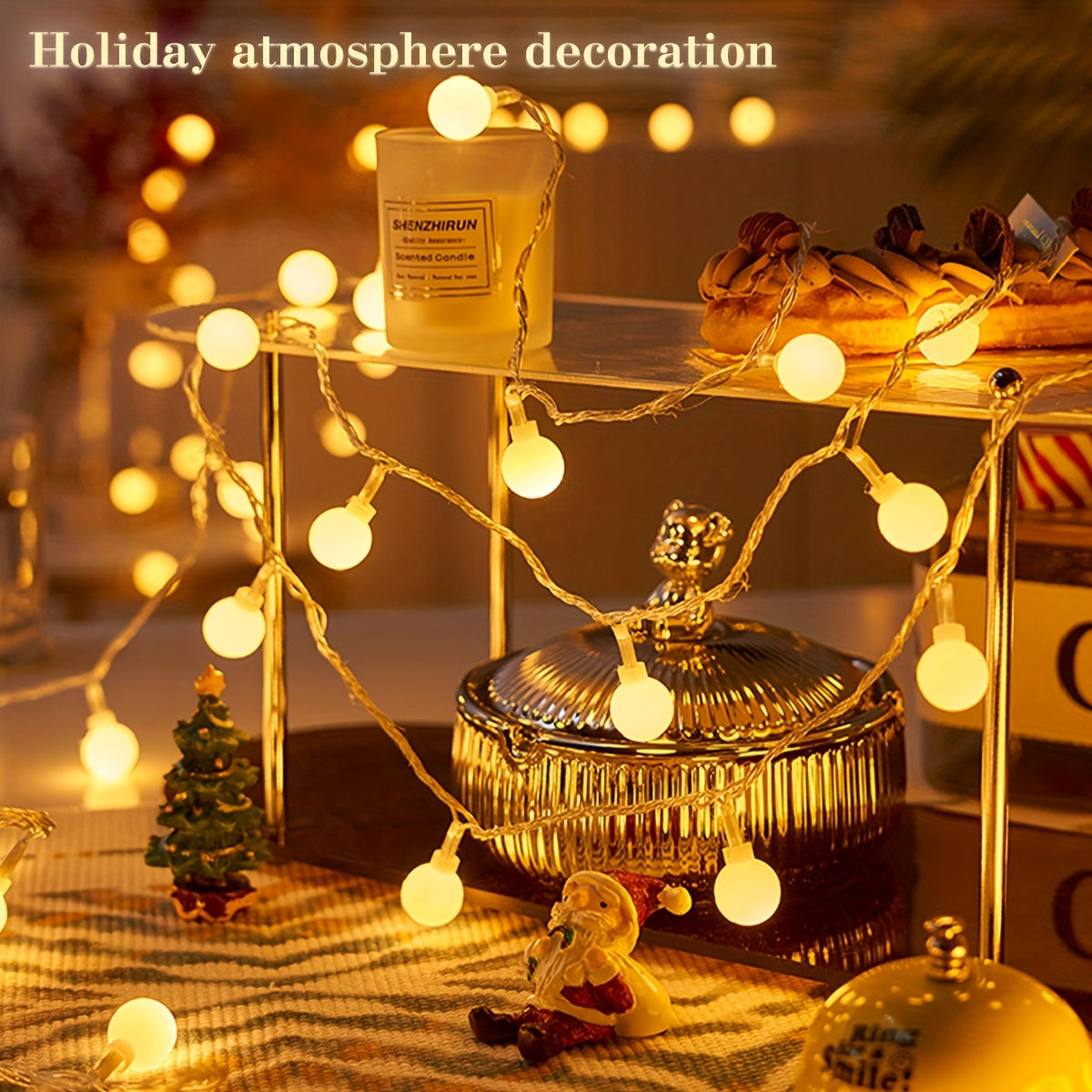 Globe String Light, 10/20/30/40/80 Led Fairy Light