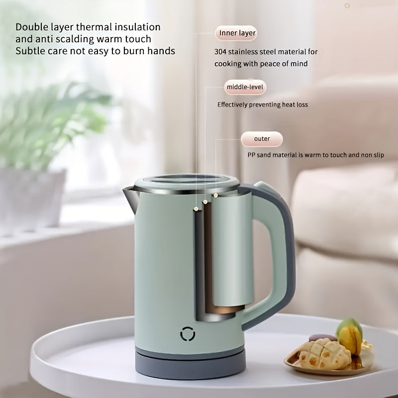Small Electric Kettle with Detachable Rotating Storage Base