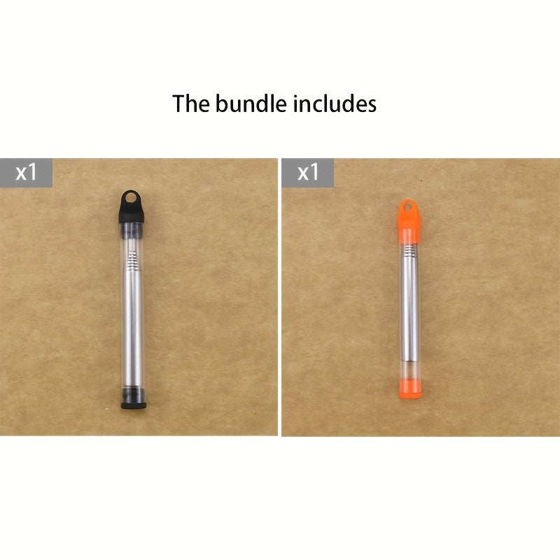 1pc/2pcs Stainless Steel Telescopic Blowing Tube for Fires