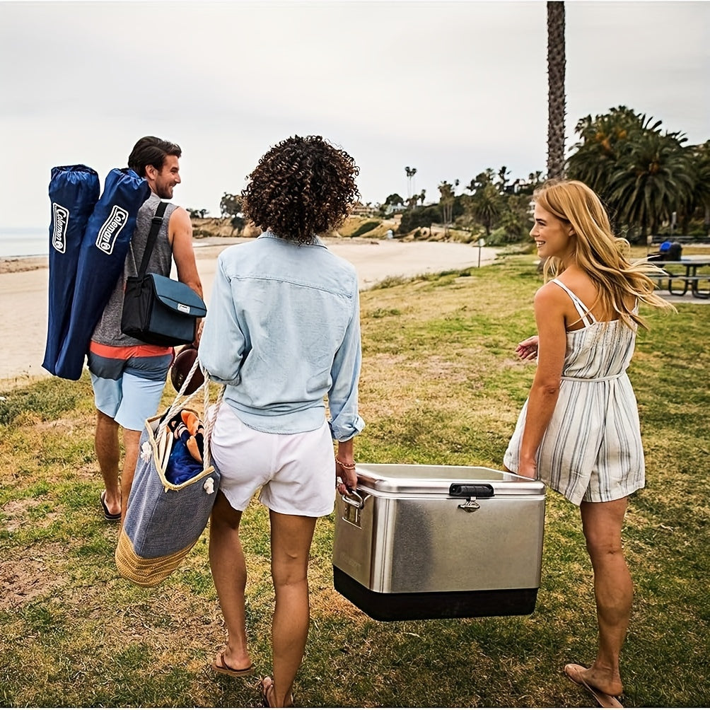Premium Insulated Portable Cooler, Leak-Resistant 54qt