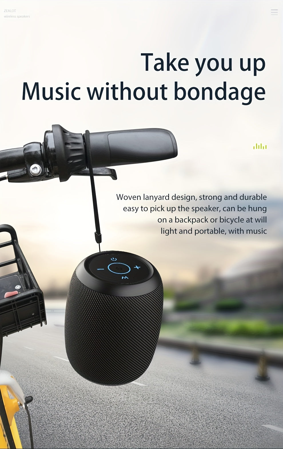 10W Wireless Speakers, Outdoor Portable