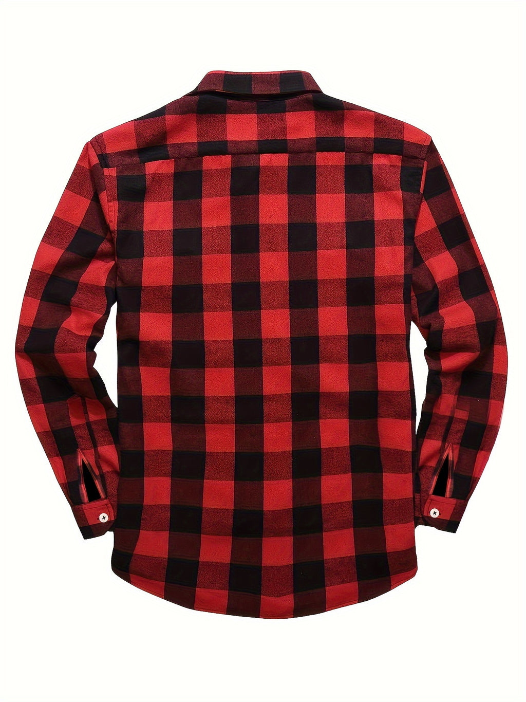 3pcs Stylish Plaid Pattern Long Sleeve Button Down Shirts